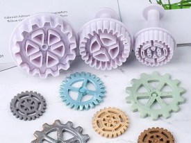 Set 3 cortantes expulsores engranajes 